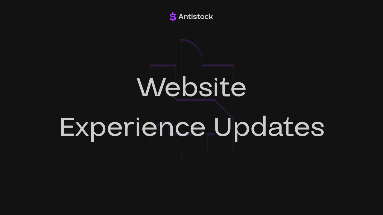 Website experience updates